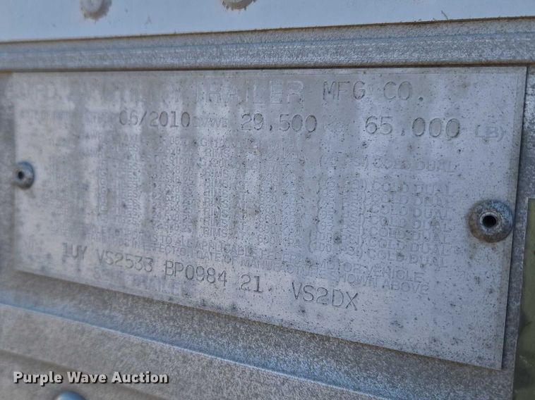 image for item ET1442 2011 Utility Trailer MFG CO. dry van trailer