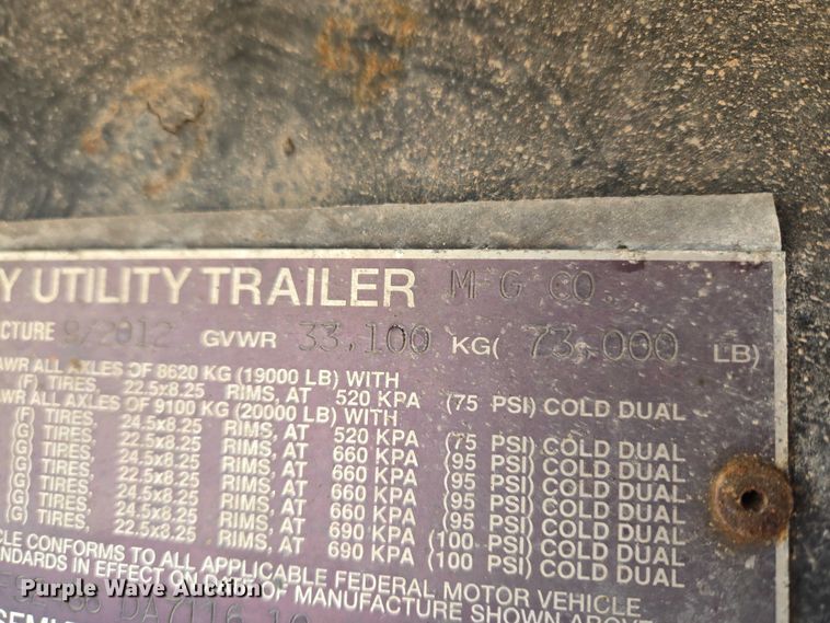 image for item ET1447 2013 Utility Trailer flatbed trailer