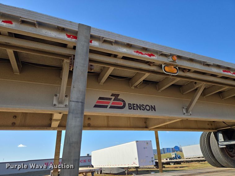 image for item ET1448 1999 Benson flatbed trailer