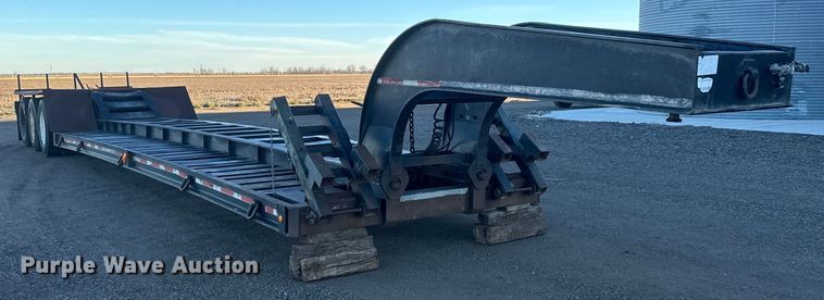 image for item ET4376 1976 Talbert T3D-35RG-T1 lowboy equipment trailer