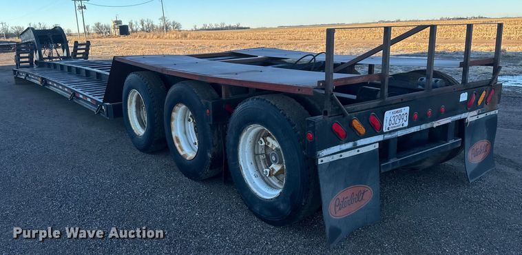 image for item ET4376 1976 Talbert T3D-35RG-T1 lowboy equipment trailer