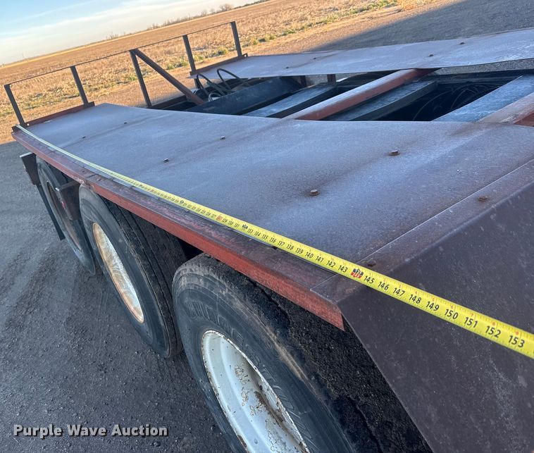 image for item ET4376 1976 Talbert T3D-35RG-T1 lowboy equipment trailer