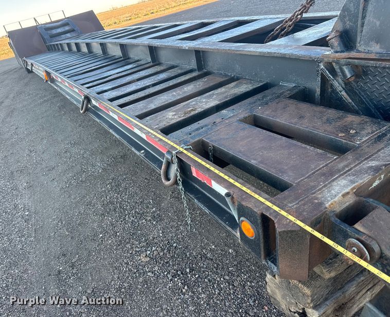 image for item ET4376 1976 Talbert T3D-35RG-T1 lowboy equipment trailer