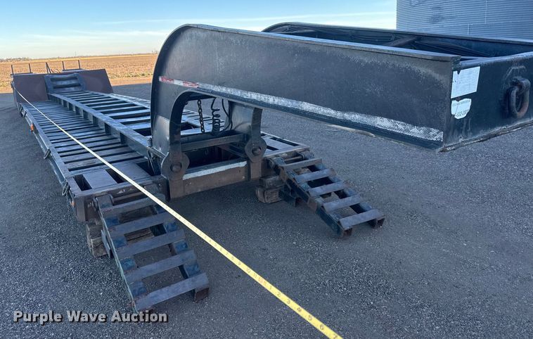 image for item ET4376 1976 Talbert T3D-35RG-T1 lowboy equipment trailer