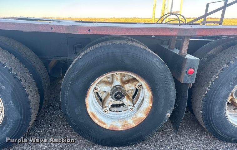 image for item ET4376 1976 Talbert T3D-35RG-T1 lowboy equipment trailer