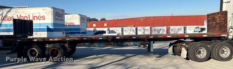 image for item ET8643 1986 Fruehauf PB80-F2-40 flatbed trailer