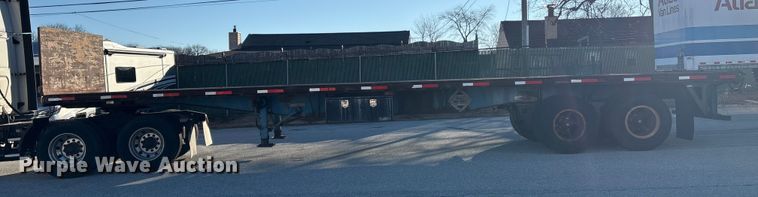 image for item ET8643 1986 Fruehauf PB80-F2-40 flatbed trailer