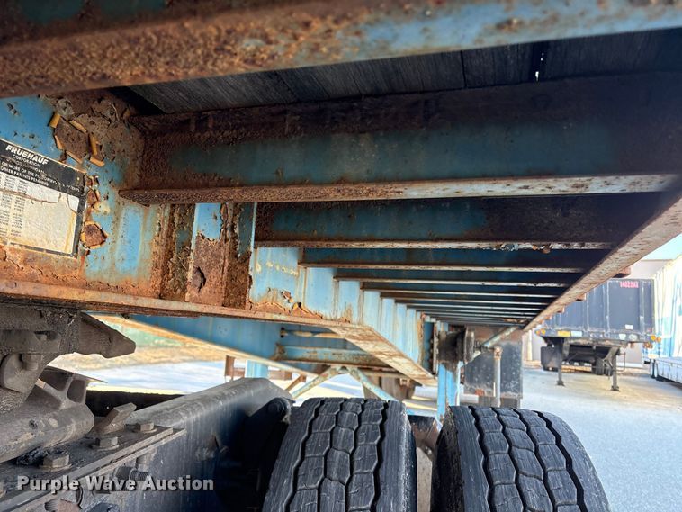 image for item ET8643 1986 Fruehauf PB80-F2-40 flatbed trailer