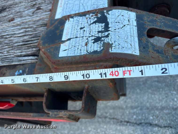 image for item ET8643 1986 Fruehauf PB80-F2-40 flatbed trailer