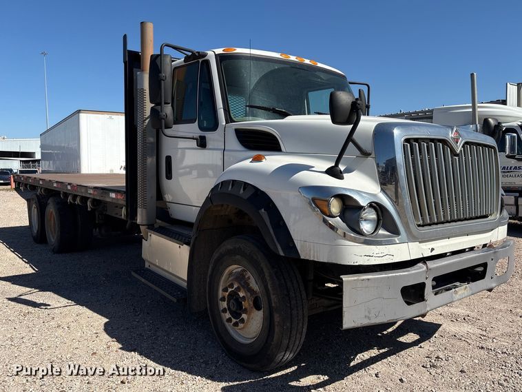 image for item EU7444 2015 International 7600 dump flatbed truck