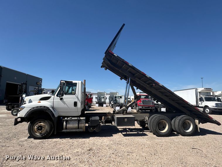 image for item EU7444 2015 International 7600 dump flatbed truck