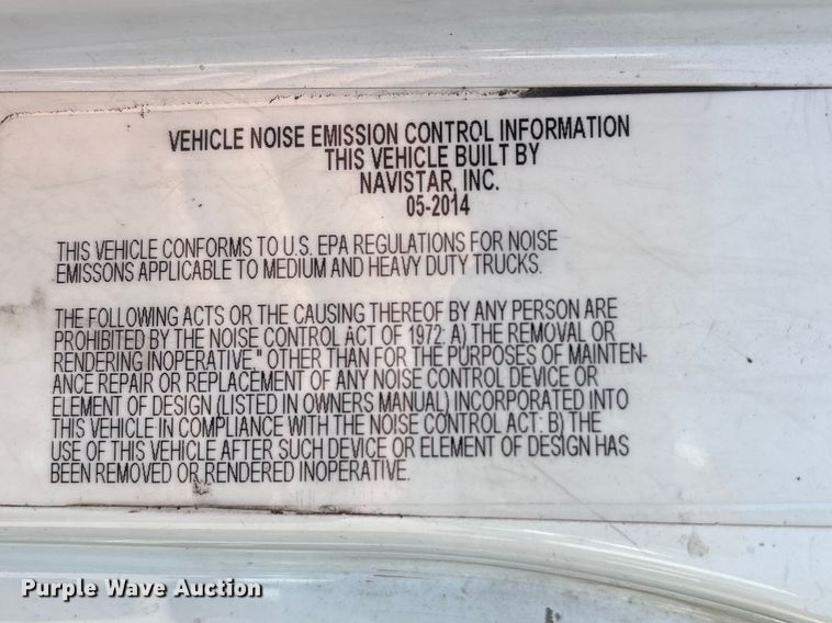 image for item EU7444 2015 International 7600 dump flatbed truck