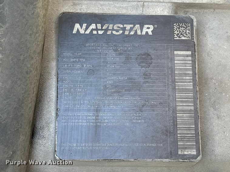 image for item EU7444 2015 International 7600 dump flatbed truck