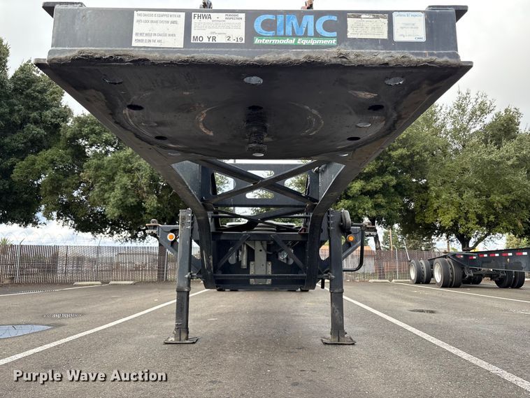 image for item EU8532 2018 CIMC SZJ9347TJZ54 container trailer