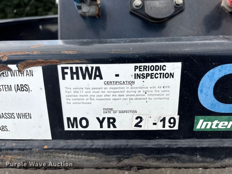 image for item EU8533 2018 CIMC SZJ9347TJZ54 container trailer