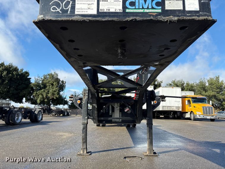 image for item EU8535 2018 CIMC SZJ9347TJZ54 container trailer