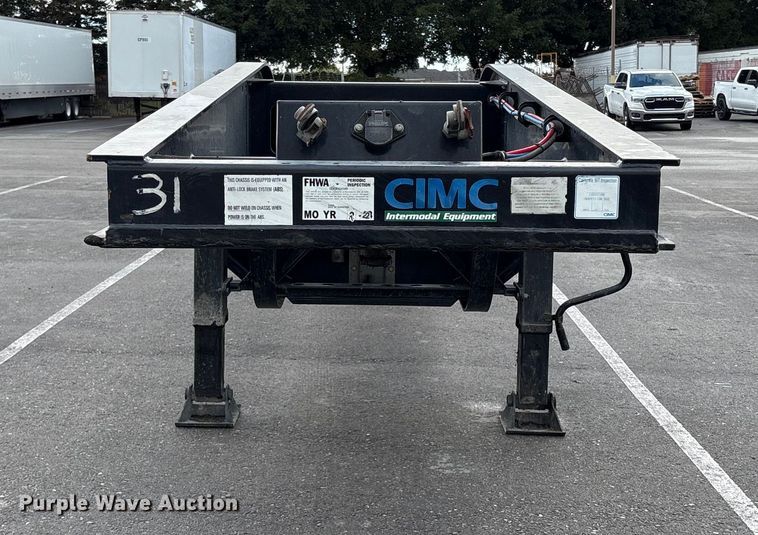 image for item EU8539 2018 CIMC SZJ9347TJZ54 container trailer