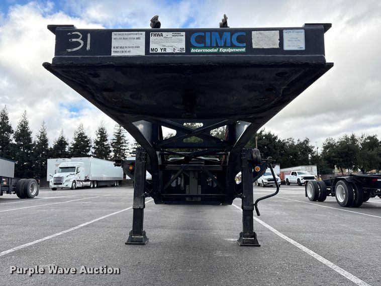 image for item EU8539 2018 CIMC SZJ9347TJZ54 container trailer