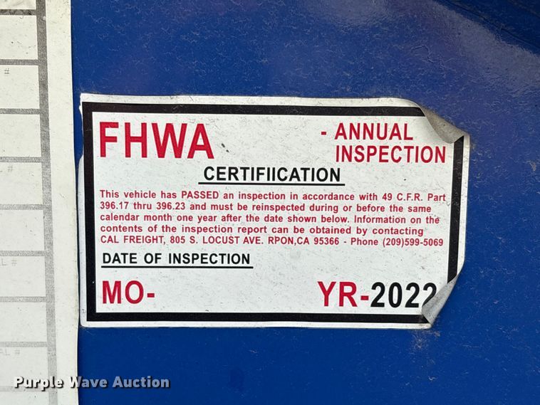 image for item EU8543 2013 Reinke container trailer