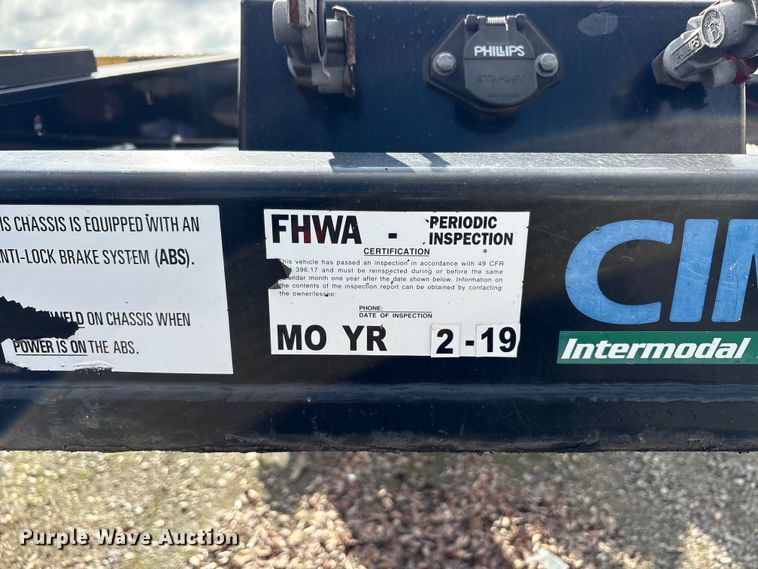 image for item EU8544 2018 CIMC SZJ9347TJZ54 container trailer