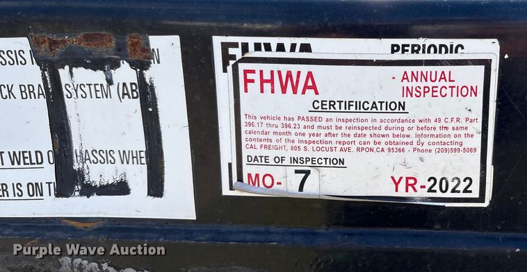 image for item EU8551 2018 CIMC SZJ9347TJZ54 container trailer