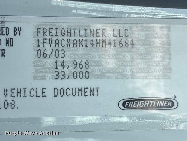 image for item EV2839 2004 Freightliner M2 flatbed truck