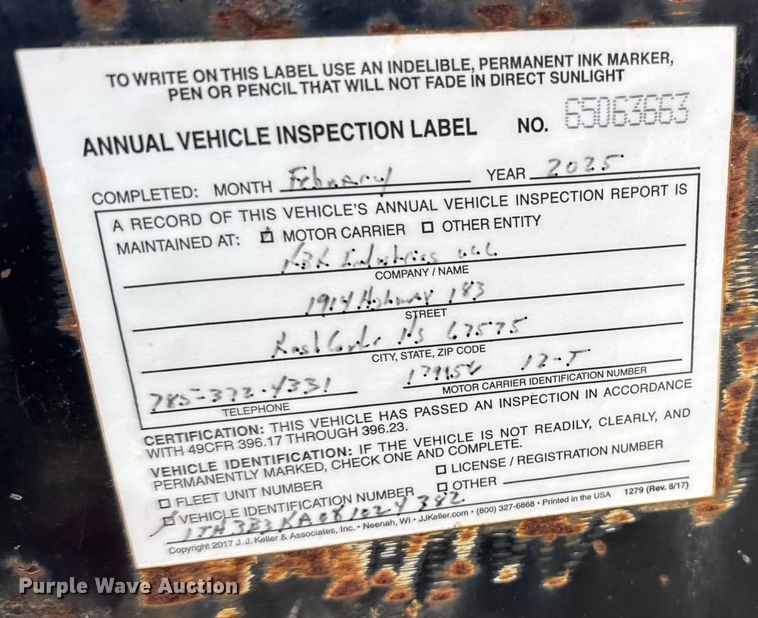 image for item FB0810 2008 Hillsboro Industries flatbed trailer