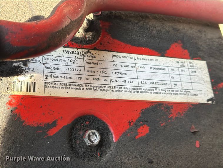 image for item FB7971 2016 International MA025 box truck