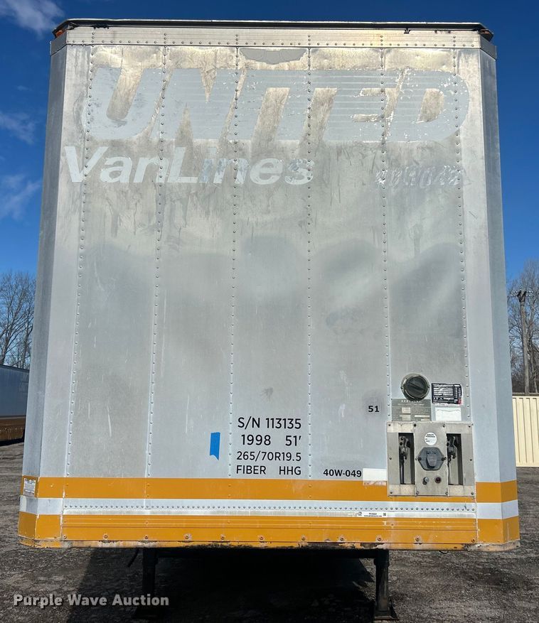 image for item FC5022 1998 Kentucky dry van trailer