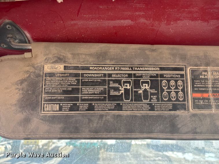 image for item FG0166 1997 Ford L8000 flatbed truck