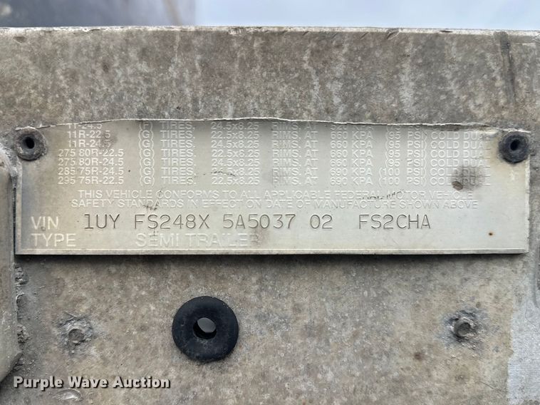 image for item FK1773 2005 Utility flatbed trailer