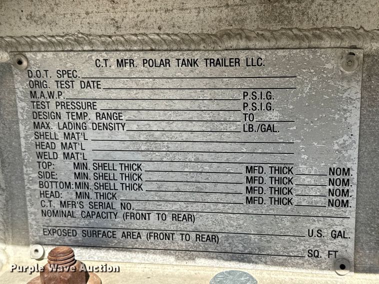 image for item ND9464 2008 Polar tank trailer
