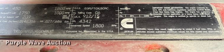 image for item YA1340 2019 International LT625 semi truck