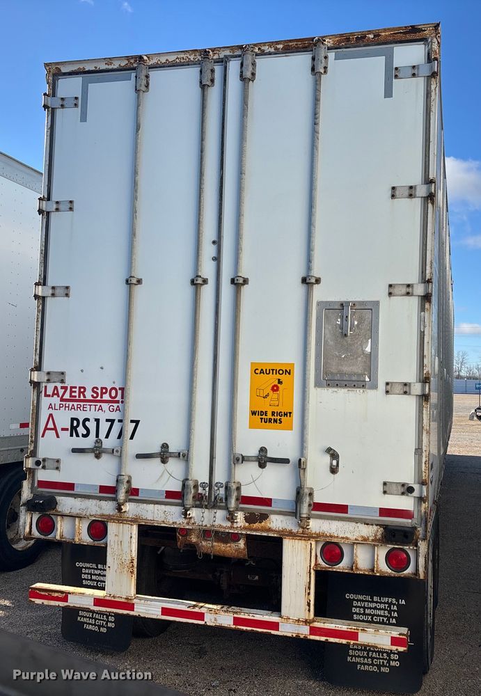 image for item YA1582 1995 Wabash dry van trailer