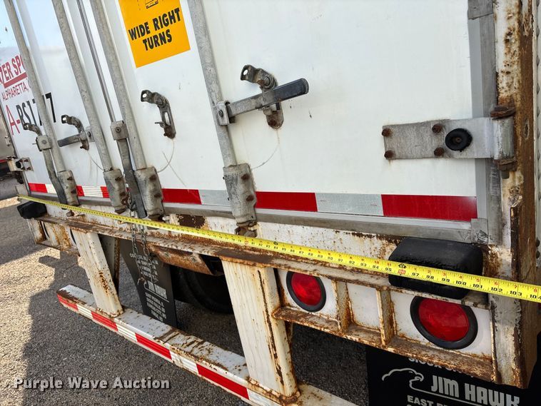 image for item YA1582 1995 Wabash dry van trailer