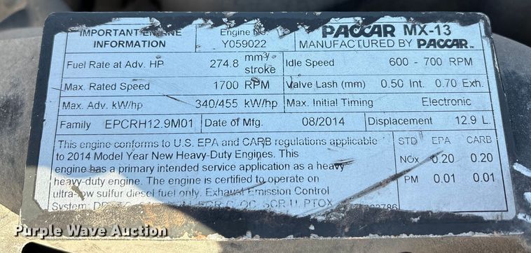 image for item YA1679 2015 Kenworth T680 semi truck