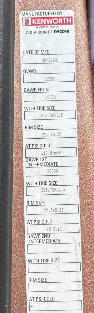 image for item YA1679 2015 Kenworth T680 semi truck