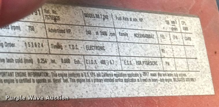 image for item YA1764 2018 International 4300 box truck