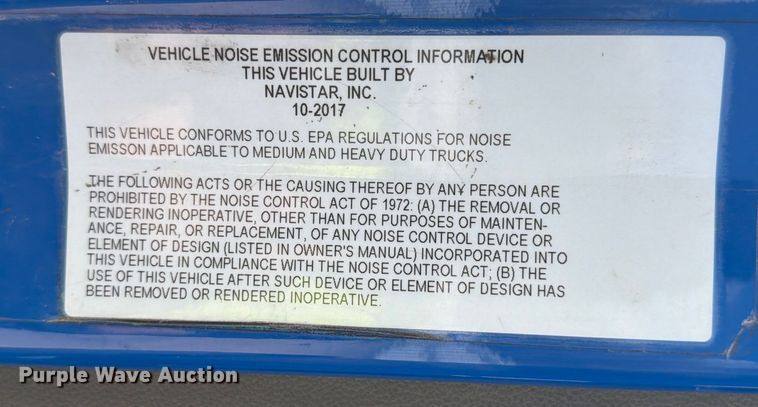 image for item YA2145 2018 International LT625 semi truck