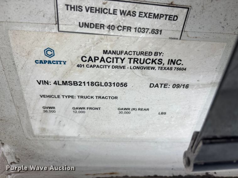 image for item YA2524 2016 Capacity yard truck