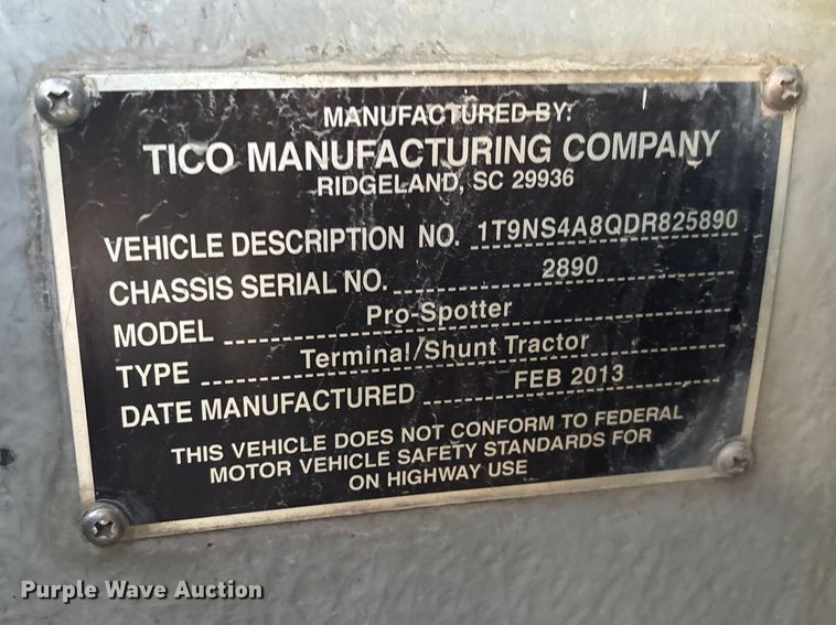 image for item YA2715 2013 Tico Pro-Spotter yard truck