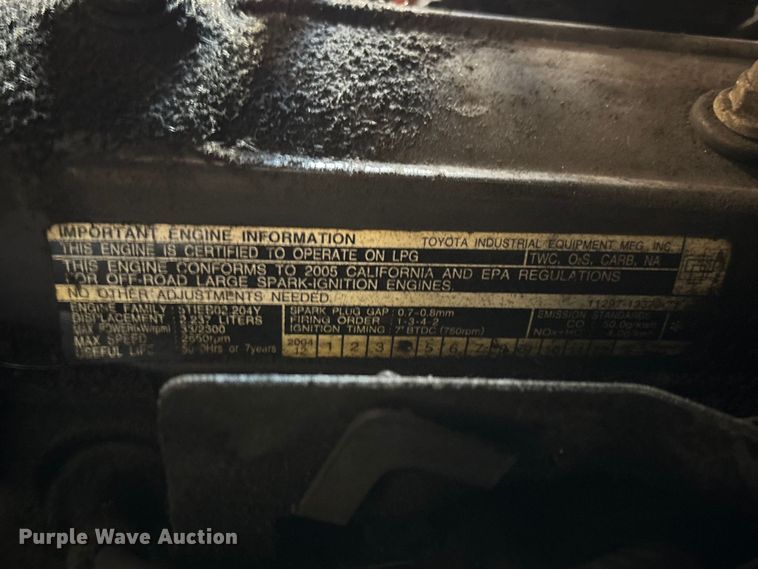 image for item FB5523 Toyota 7FGCU25 forklift