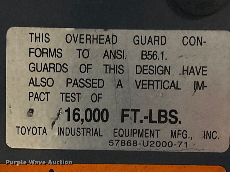 image for item FB5527 Toyota 8FGCU25 forklift