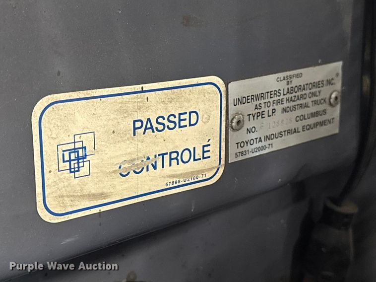 image for item FB5529 Toyota 7FGCU25 forklift