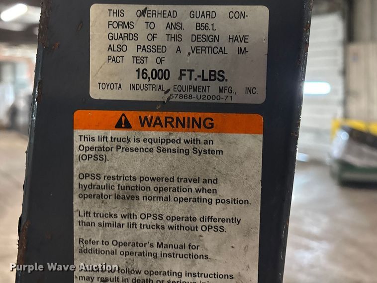 image for item FB5534 Toyota 8FGCU25 forklift