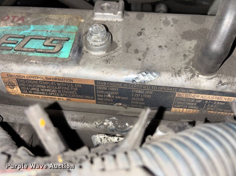 image for item FB5552 Toyota 8FGCU25 forklift