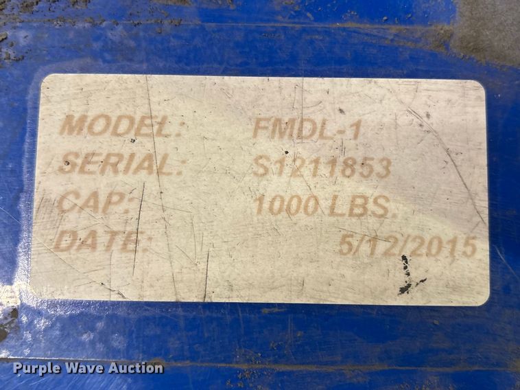 image for item FB5561 (2) Vestil FMDL-1 drum lifter