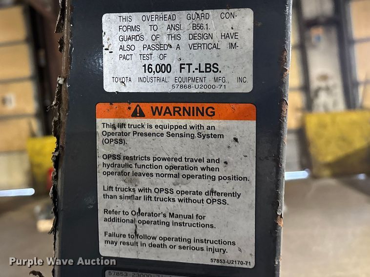 image for item FB5596 Toyota 8FGCU25 forklift