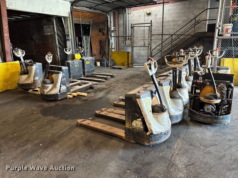 (14) Crown electric pallet jacks