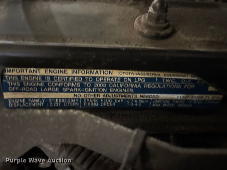 image for item FB5630 Toyota 7FGCU25 forklift